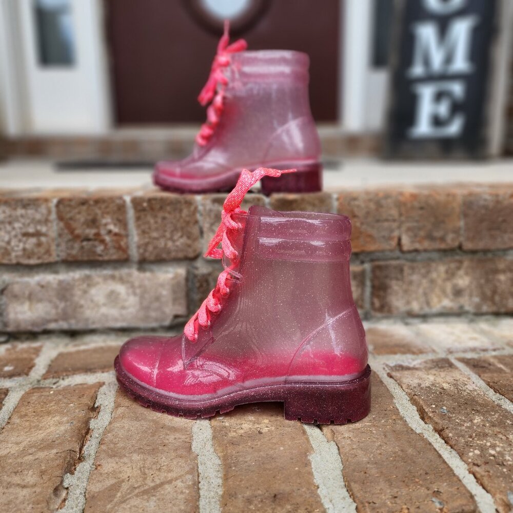 New in Box Petite Jolie Girls Pink Rain Boots